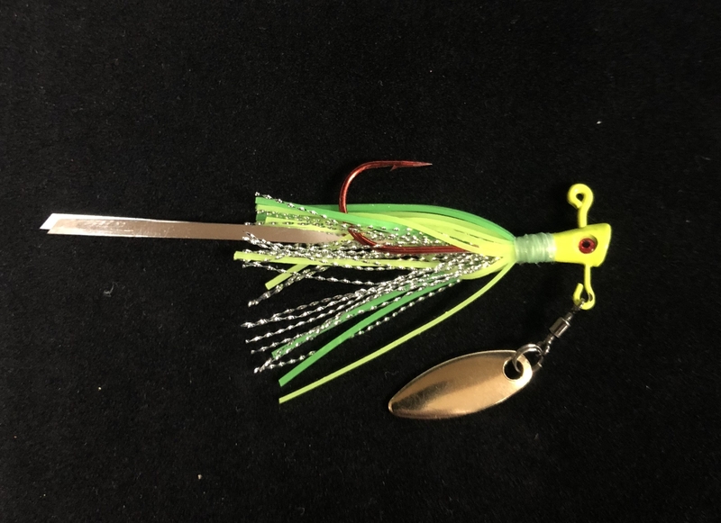 Leland 17404 Fin Spin 3PC Pack 1/8 oz Chartreuse